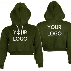 Sudaderas con capucha para mujer, top corto de alta calidad con diseño personalizado, novedad - Product Image 5