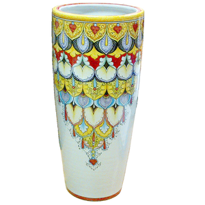 Jarrón de cerámica italiano para decoración del hogar, flor moderna pintada a mano en Italia - Product Image 1