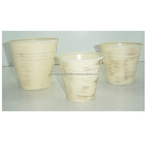 Antiguo clásico Mini Metal flor planta maceta conjunto diseñador de tres piezas jardín hogar soporte decorativo maceta - Product Image 6