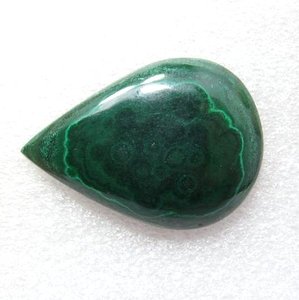 Malachite poire forme pierre précieuse en vrac bonne qualité cabochon uni fabrication de bijoux qualité naturelle incroyable - Product Image 2