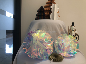 ลูกบอลประดับตกแต่งต้นคริสต์มาสทรงกลมลายรังผึ้งสีรุ้งระยิบระยับ - Product Image 3