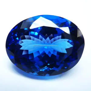 Pierre précieuse en Tanzanite naturelle, coupe ovale certifiée, pierre précieuse bleue, fabrication de bijoux, Semi-précieuse, meilleure qualité