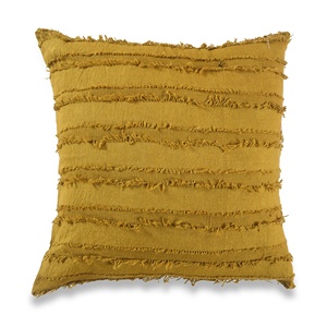 Décor de noël Boho coussin pour réchauffement de la maison coton rayé Jacquard taie d'oreiller pour chambre moutarde taie d'oreiller décorative - Product Image 5