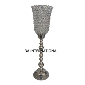Candelabre en cristal de mariage royal en gros, support de bougie pour les fêtes de luxe, décoration de sol, centre de table - Product Image 5