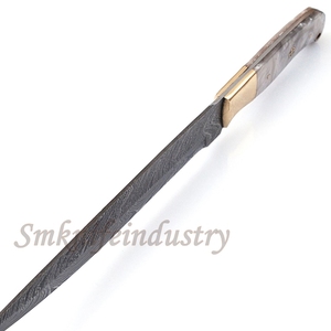 New Custom Hand Forged Damascus Fillet Fishing knife With leather Sheath cover (smk1596) - Product Image 3