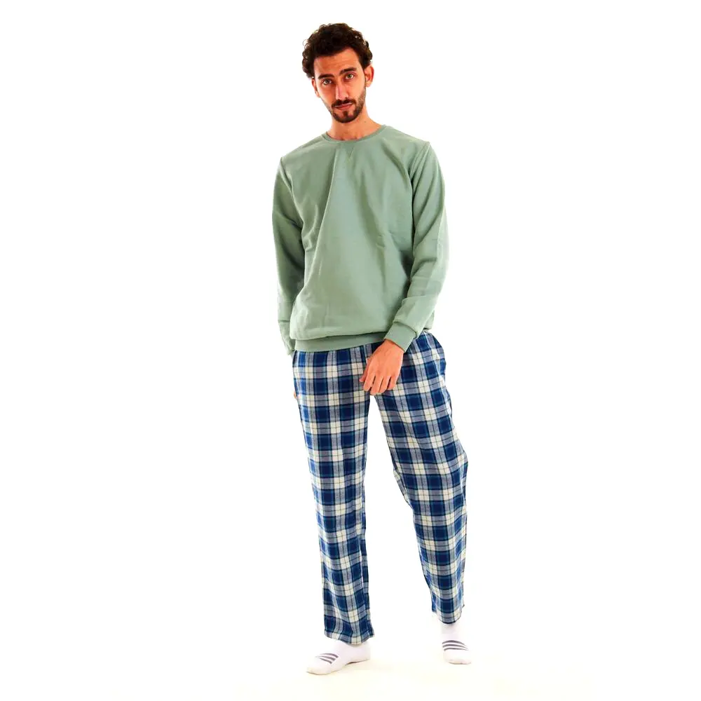 Conjunto de pijama de algodón para hombre, ropa de dormir O pijamas de 2 piezas, 100% algodón, orgánico, estampado, venta al por mayor