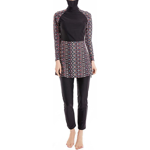 Maillot de bain islamique de luxe personnalisé pour filles musulmanes, vêtements de plage hijab avec logo frontal, imperméable, marque privée, 1 pièce seulement - Product Image 3