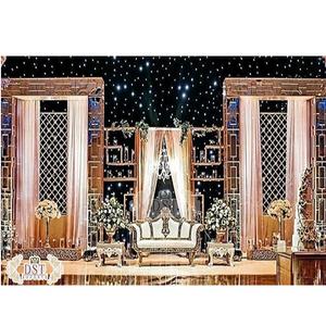 Glamorosas paredes de velas para escenario de boda, decoración de fondo de velas para escenario de boda de ensueño, decoración de velas para escenario de boda asiática, EE. UU. - Product Image 1