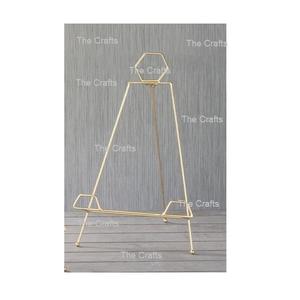 Juego de soporte de bienvenida de color dorado de metal de dos tamaños diferentes Soporte de bienvenida para uso en decoración de fiesta de boda - Product Image 2