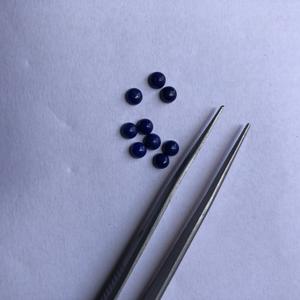 Piedra de lapislázuli azul Natural de 3mm, cabujón redondo liso, piedras preciosas sueltas para ajuste de joyería, collar, anillo, pendiente en línea a granel - Product Image 2