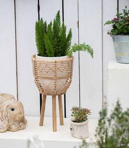 Wholesale Handmade Rattan Plant Stand <b>Sets</b> Flower Pot Customized Europe Style Color Decorative Plant Modern - Product Image 4