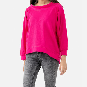 Heavy Duty Pink Slim Fit Fleece Sudadera Totalmente personalizable de alta calidad Heavy Duty Thick Fleece para promociones de invierno - Product Image 3