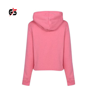 เสื้อฮู้ดแบบสวมหัวสีชมพูสำหรับผู้หญิง,เสื้อกันหนาวแขนยาวลำลองแฟชั่นใหม่โลโก้แบบกำหนดเองผ้าฝ้าย100% - Product Image 2