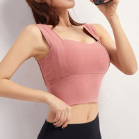 Soutien-gorge de sport respirant grande taille pour yoga et entraînement, anti-choc, court, extensible dans les quatre sens, en Spandex/Polyester, toutes saisons, vente en gros