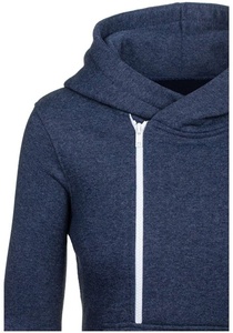 Sudadera con capucha personalizada para mujer, con logotipo personalizado, informal, con media cremallera - Product Image 4