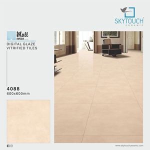 Inde Gujarat Carrelage en porcelaine mat, fournisseur de carreaux de sol Carrelage en porcelaine émaillée mate à faible absorption d'eau 60X60cm Exportateur indien résistant à la chaleur - Product Image 5