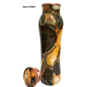 Wholesale <b>Drink</b> Ware Pure Copper Water Bottle Hand Printed Work Copper Water Drinking Bottle <b>in</b> Trending Design - Product Image 5