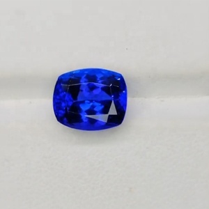 สีธรรมชาติและคุณภาพสูงรูปทรงเบาะยาว4.85 Cts Tanzanite พลอยหลวมโดย Sadiya International - Product Image 2