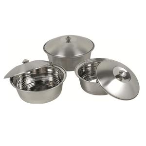 Bol de doigt d'ustensiles en acier inoxydable poli en gros d'usine avec couvercle de couverture de dôme pour les fêtes - Product Image 6