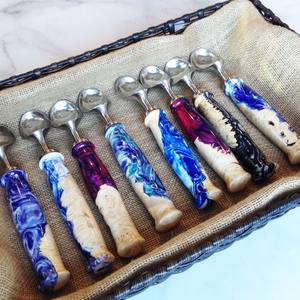 Ensemble de cuillères de mariage en acier inoxydable au design classique attrayant, best-seller, écologique, Inde, pour un usage quotidien, articles de cuisine, table - Product Image 3