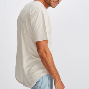 Fabricantes de camisetas de hombre de manga corta, suaves, ecológicas, de cáñamo orgánico, personalizadas OEM, con su propio diseño. - Product Image 6