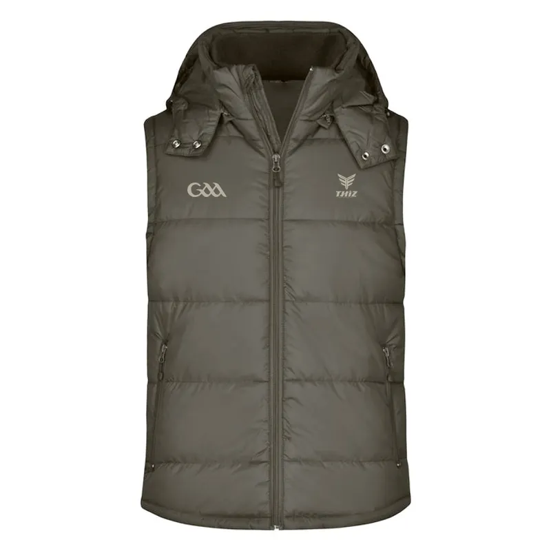 GAA Gilet OEM 2022 New Fashion Hot Sell Men's Vests Custom Logo-printed Padded Feather Down Zipped Gilet Men's Vests & Waistcoat