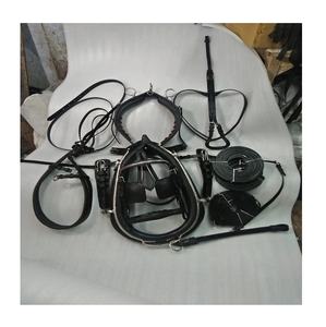 Conjunto completo de arnés de sillín de caballo de PVC ecuestre cómodo Premium en cuero negro Premium - Product Image 4