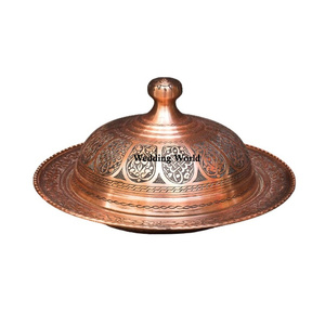 Dôme alimentaire de luxe en métal Qualité supérieure fait à la main Plat alimentaire de créateur Forme ronde Classique Élégant Vente en gros Dôme alimentaire - Product Image 6