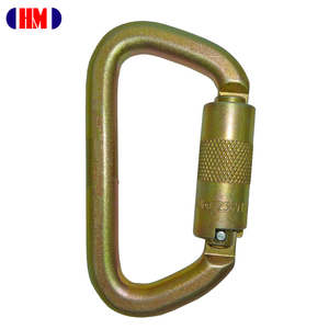 Mosquetón de Acero Galvanizado ANSI-2448TL Tipo D con Cierre Giratorio y Pasador Cativo - Product Image 1