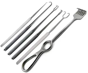 Fomon Retractors Skin Hook Double Prong Ball End 16cm ENT Surgical  Instruments