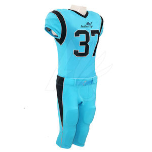 Nuevo Modelo de Uniforme de Fútbol Americano Personalizado, Transpirable, Estampado, de Manga Corta, Talla Grande, para Adultos, Económico, 100% Poliéster - Product Image 1