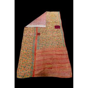 100% Cotton Vintage Floral Patchwork Kantha <b>Quilt</b> Old-Style Bedding <b>Sets</b> for Hotel Home Wedding for Summer Use - Product Image 4