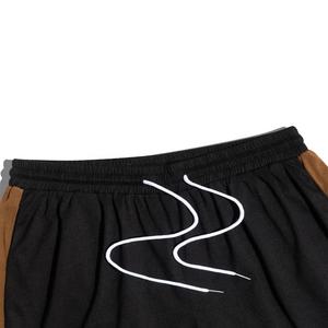 Conjunto deportivo para correr de talla grande para hombre, 2 uds., Camiseta con estampado de letras de bloque de Color, pantalones cortos con cordón en la cintura, estilo de Fitness callejero de verano sólido - Product Image 3