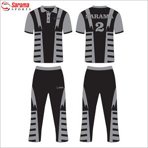 Kit de cricket à sublimation personnalisée ensemble d'uniformes pour hommes tailles adultes chemise et pantalon de cricket à demi-manches, - Product Image 2