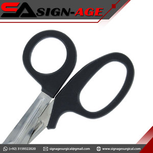 กรรไกรสแตนเลสอเนกประสงค์7.5 "กรรไกรพยาบาลผ้าพันแผลกรรไกรตัดใบมีดที่ปลอดภัยกรรไกรตัดโลหะด้วยมือ - Product Image 5