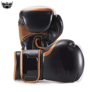Guantes de boxeo de cuero PVC % originales con logotipo personalizado Diseño superior MMA Transpirable Tallas de alta calidad 8oz Punching Kick Boxing IRON - Product Image 2
