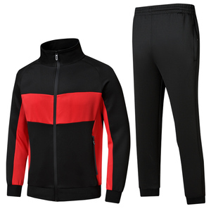 Vente en gros de survêtements pour hommes de qualité supérieure à bas prix avec fermeture éclair logo personnalisé polaire vêtements de sport de gym pour hommes survêtements d'entraînement - Product Image 5