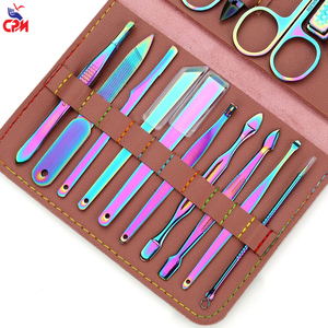 Ladies Manicure <b>Pedicure</b> Kit Random Color Nail Care <b>Set</b> Stainless Steel Beauty Grooming Tools For Salon And Home Use - Product Image 5