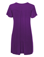 Robe Courte Sexy Femme de Haute Qualité, Col en V, Manches Courtes, Plissée, Ample, Tricotée en Spandex/Coton, Idéale pour la Plage, Soirées et Tenues Décontractées Estivales