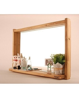 Espejo de cuerpo grande Vintage de cuerpo entero de madera de roble maciza ecológica, diseño Art Deco, decoración del hogar, espejo de suelo - Product Image 1