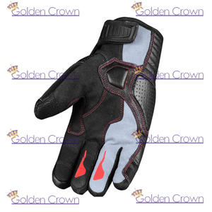 Guantes AirMesh y piel de cabra para motocicleta para hombre, guantes de cuero con pantalla táctil para motorista Cruiser Street Riding - Product Image 3