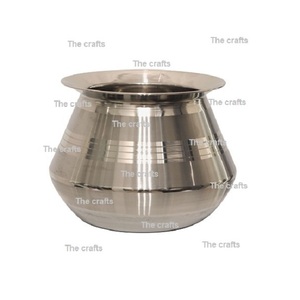 Marmite en métal classique en laiton martelé couleur or, compatible lave-vaisselle, pour usage domestique et professionnel - Product Image 3