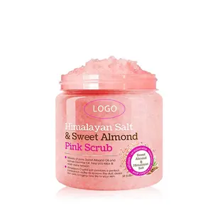 Private label Korean Kosmetik Hautpflege Peeling Himalaya Rosa Salz Mandel Körper Peeling