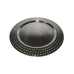 Plaque de chargement en métal fantaisie, plateau de service en acier inoxydable fait à la main, vente chaude, abordable, luxe - Product Image 1