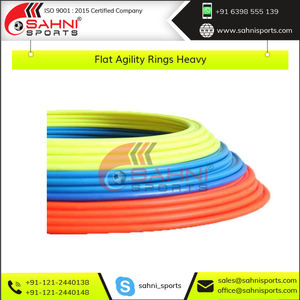Anillos de agilidad planos moldeados de plástico pesado de alta calidad de exportación, equipo de entrenamiento de fútbol de alta calidad - Product Image 5