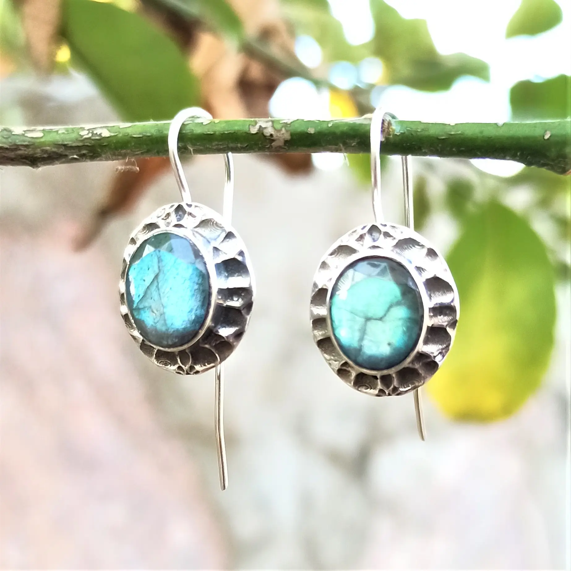 Natural Handmade New Arrival 925 Sterling Silver Gemstone Jewelry Daily Wear Labradorite Earrings