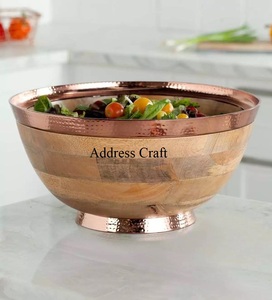 Bol à fruits en bois et résine époxy de conception unique bol à salade créatif pour la maison hôtel restaurant vaisselle ustensiles de cuisine bol à pâte - Product Image 5