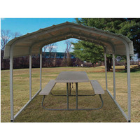 Abri de voiture préfabriqué en gros, Garages préfabriqués, Abri de voiture portable à structure métallique, Auvent de voiture amovible, Auvent extérieur 20x20