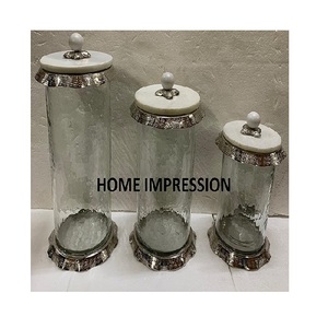 Tapa de vidrio de lujo de diseño, bote hermético de lujo - Product Image 4