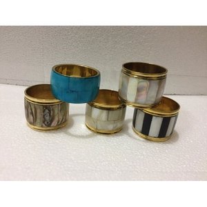 Incrustación de hueso y resina para servilletas, soporte de anillo para tamaño personalizado y pieza de la mejor calidad, precio a la venta - Product Image 2